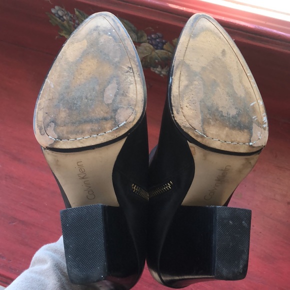 Calvin Klein black ankle boots size 7.5 - Picture 6 of 8
